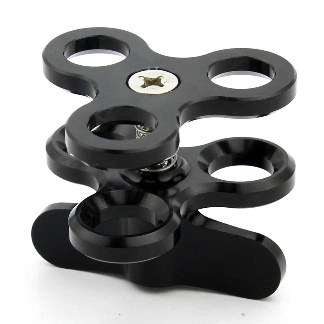 Dreifach-Schmetterlings clip 1 "Kugelkopf-Befestigungs halterung für Gopro 13 Insta360 x4 Tauch schale Ring Licht kugel klemme Stativ kugel adapter – Detail 4