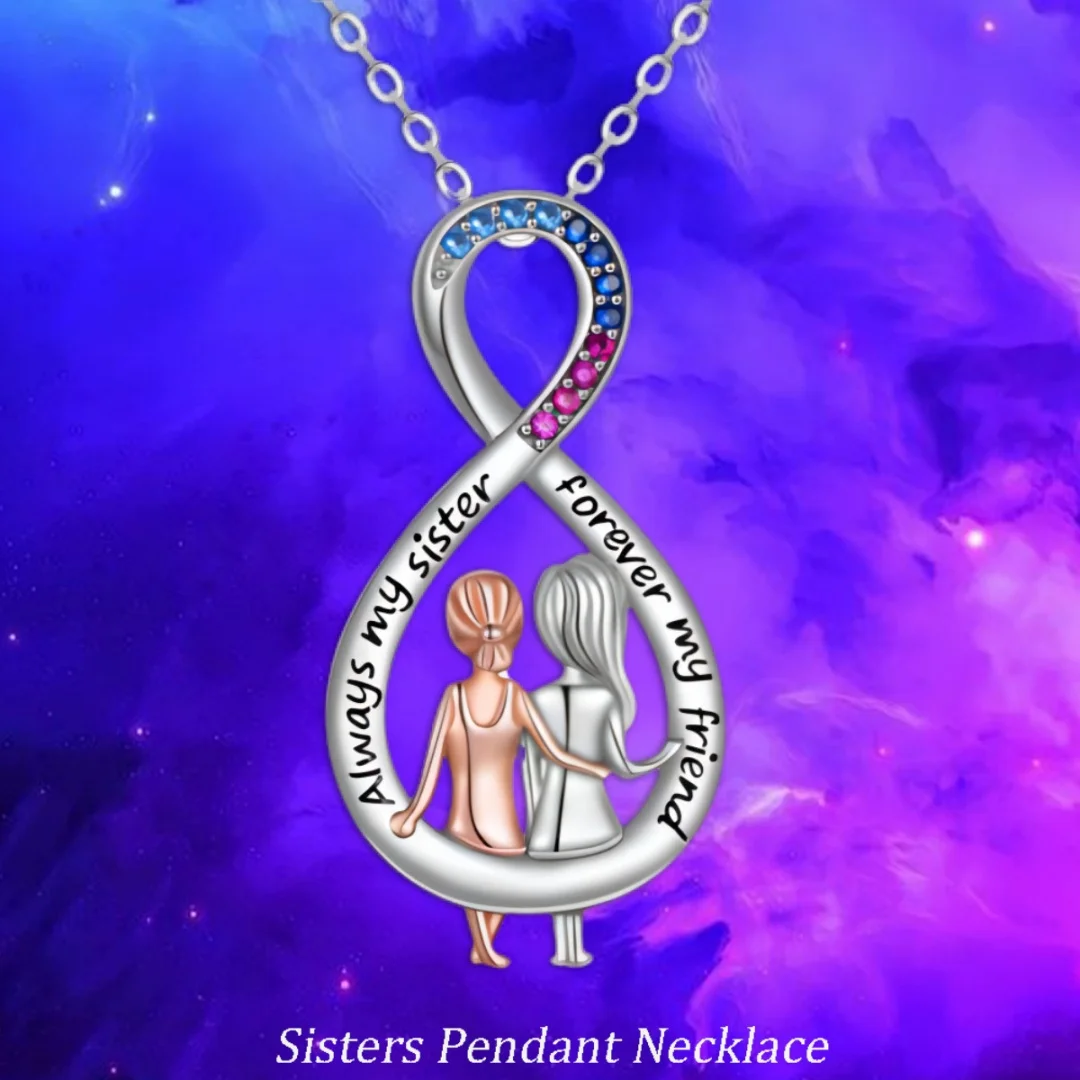 قلادة/قلادة على الطراز الأوروبي والأمريكي الجديدة الأكثر مبيعًا عبر الحدود مع تصميم كفاف حرف "إنفينيتي".