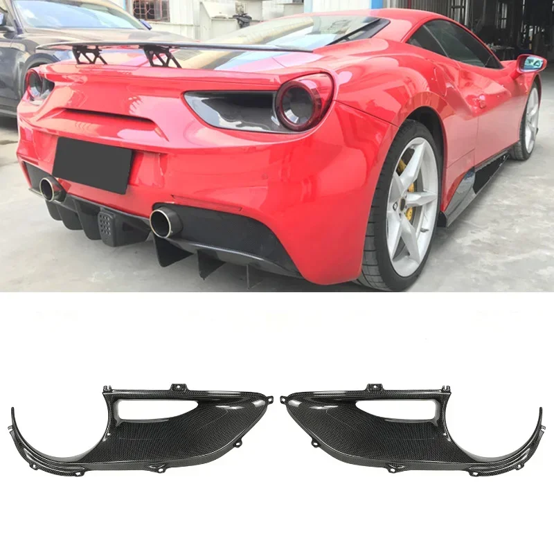

1 шт. Накладка на задний фонарь из углеродного волокна для Ferrari 488 GTB Spider Pista