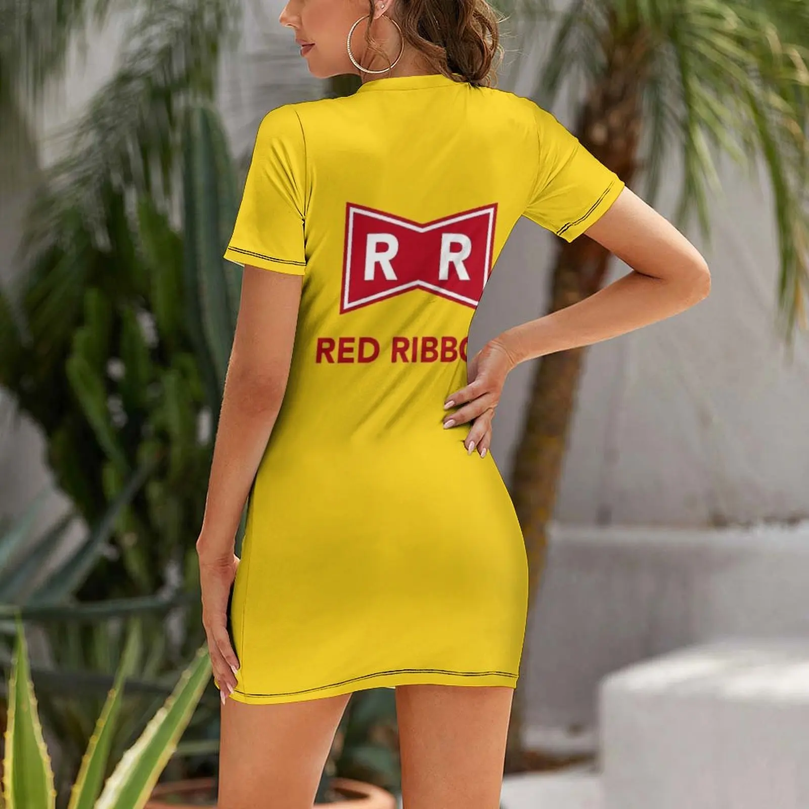 Red Ribbon Army. Android 13 Short Sleeved Dress dress for women summer Long dresses