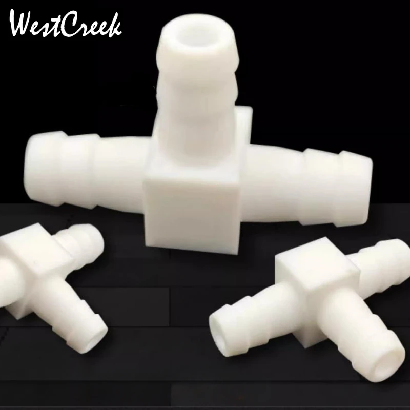 WESTCREEK 12mm heat-resistant PTFE tee joint polytef barb fitting 3 way Pagoda Connector acid and alkali resistant T connector