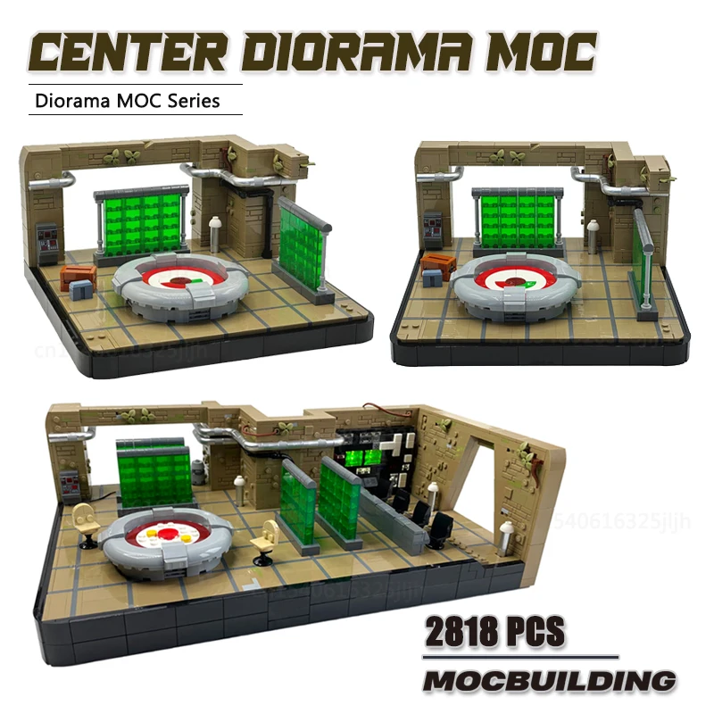 

Diorama MOC Movie Scene Building Blocks Base Strategy Center Technology Bricks DIY Assembly Display Model Toys Xmas Gifts