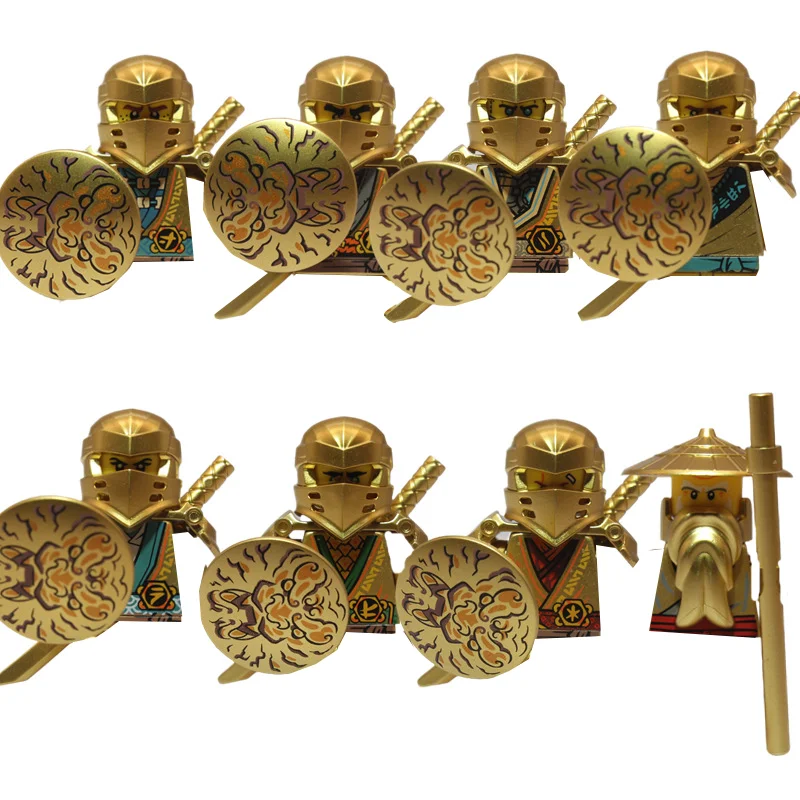 Ninja Figur Bausteine Nya Lloyd Lord Garmadon E Mr. Skull Wizard Moro Omega Chokun Anime Puppe Modell Ziegel Kind Spielzeug