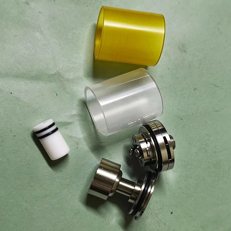 YFTK Mea Culpa Style MTL RTA Yeniden Yapılabilir Tank 316ss 22mm 3.5ml Tek Bobinli 4 Hava Diskli PC Donanım Aksesuarları VS Kuma V4