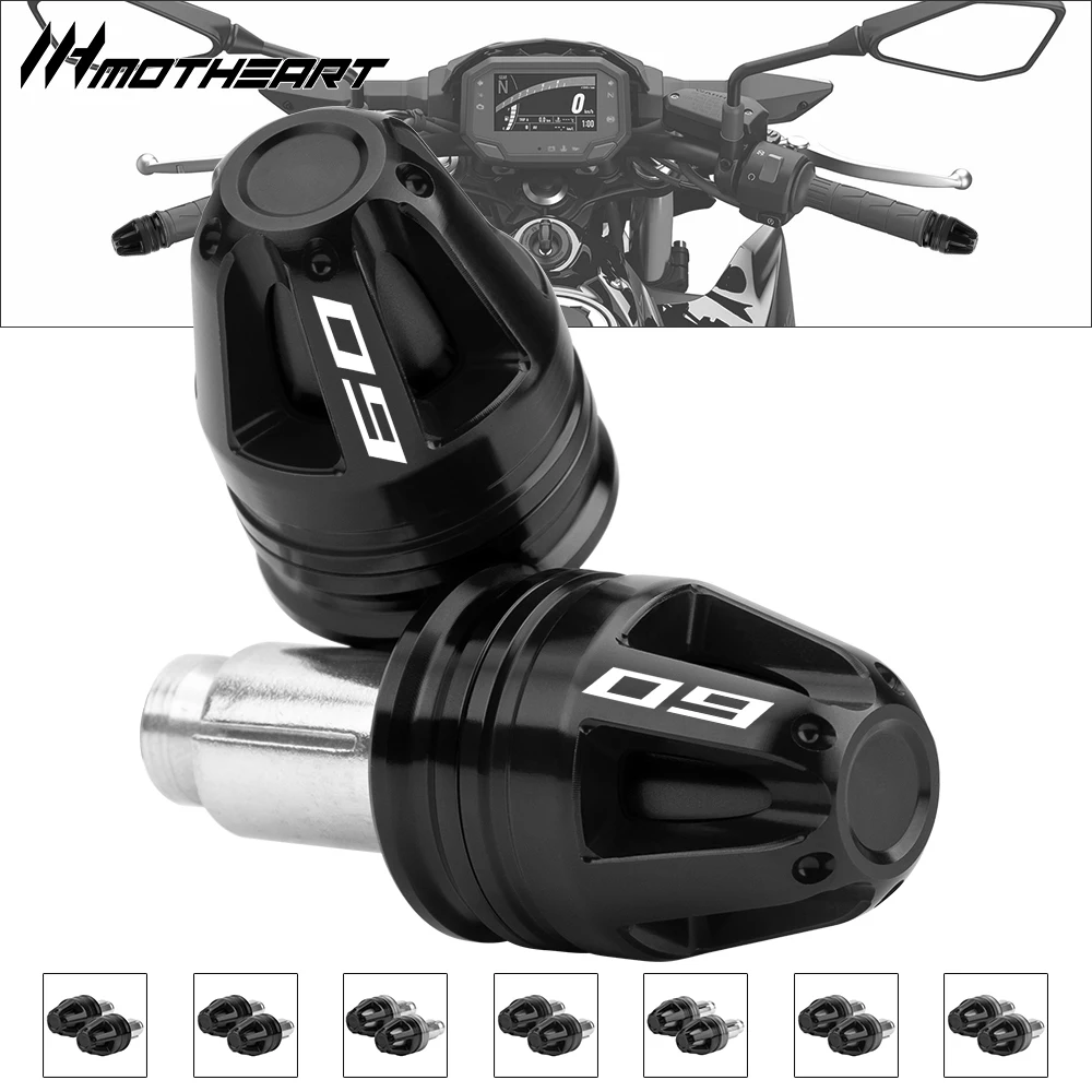 Motorcycle Handlebar End Caps For Yamaha MT09 FZ09 2014-2025 7 8 Bars 17mm Diameter CNC Machined Replacement Accessories