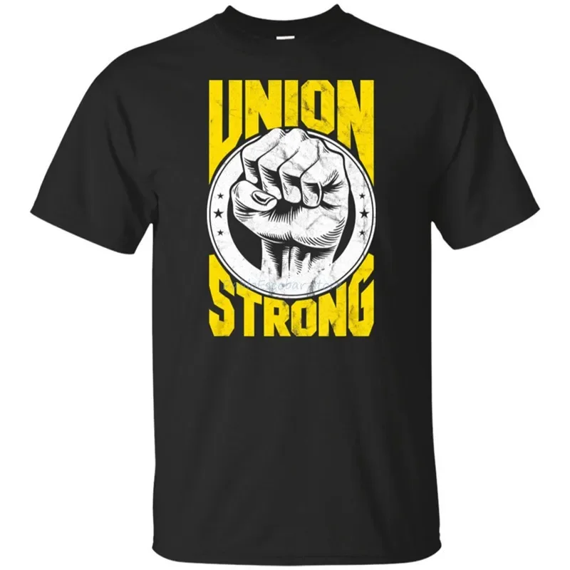 Pro-Union Worker Labor Day Union Protest Union Strong Men T-Shirt S 5Xl  Light Tee Shirt