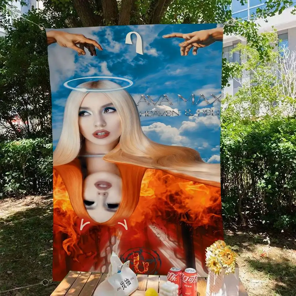 Singer A-Ava M-Max Retro Flags Multiple Choice Living Studio Booth Interior Decoration Banner