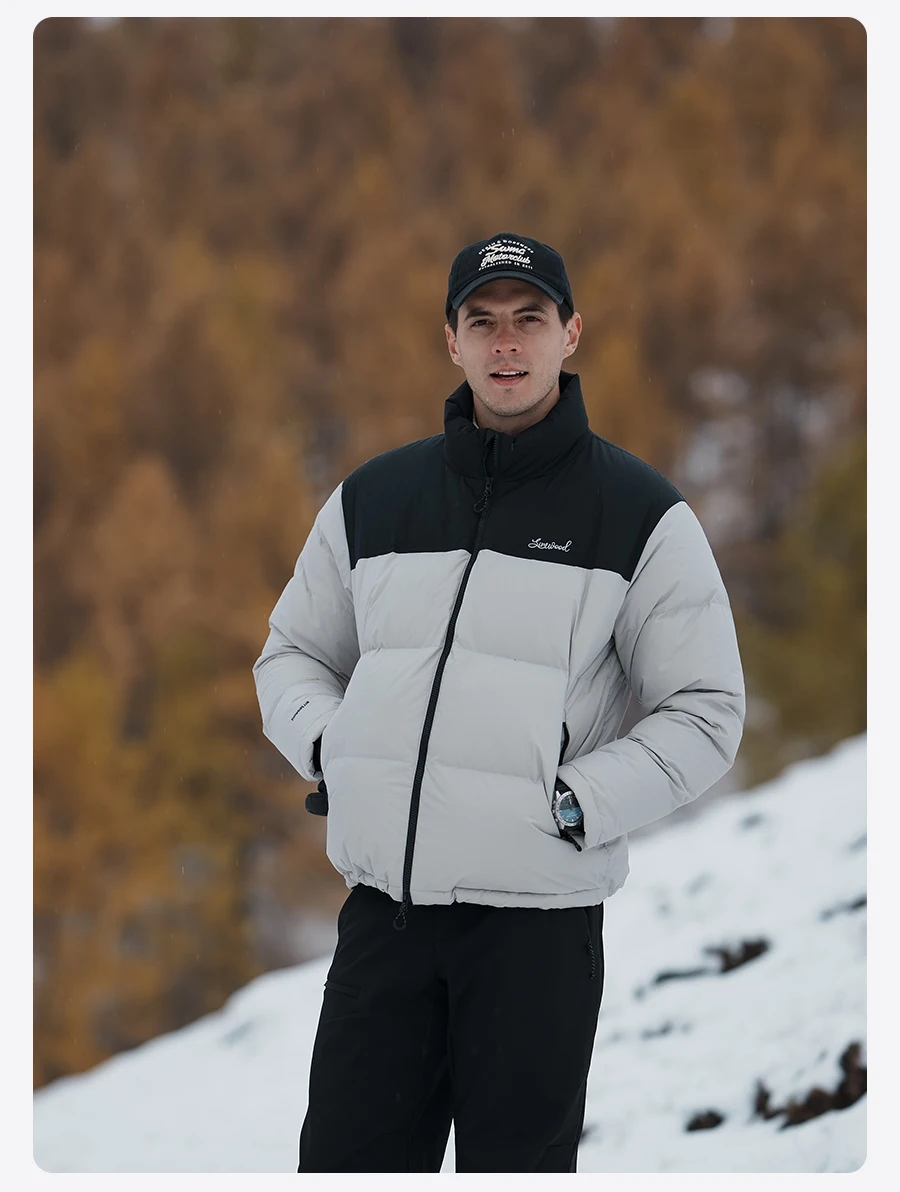 SIMWOOD 2026 Winter New Warm 90% White Duck Down Coat Men Warm Repellent Windproof High Quality Plus Size Jackets