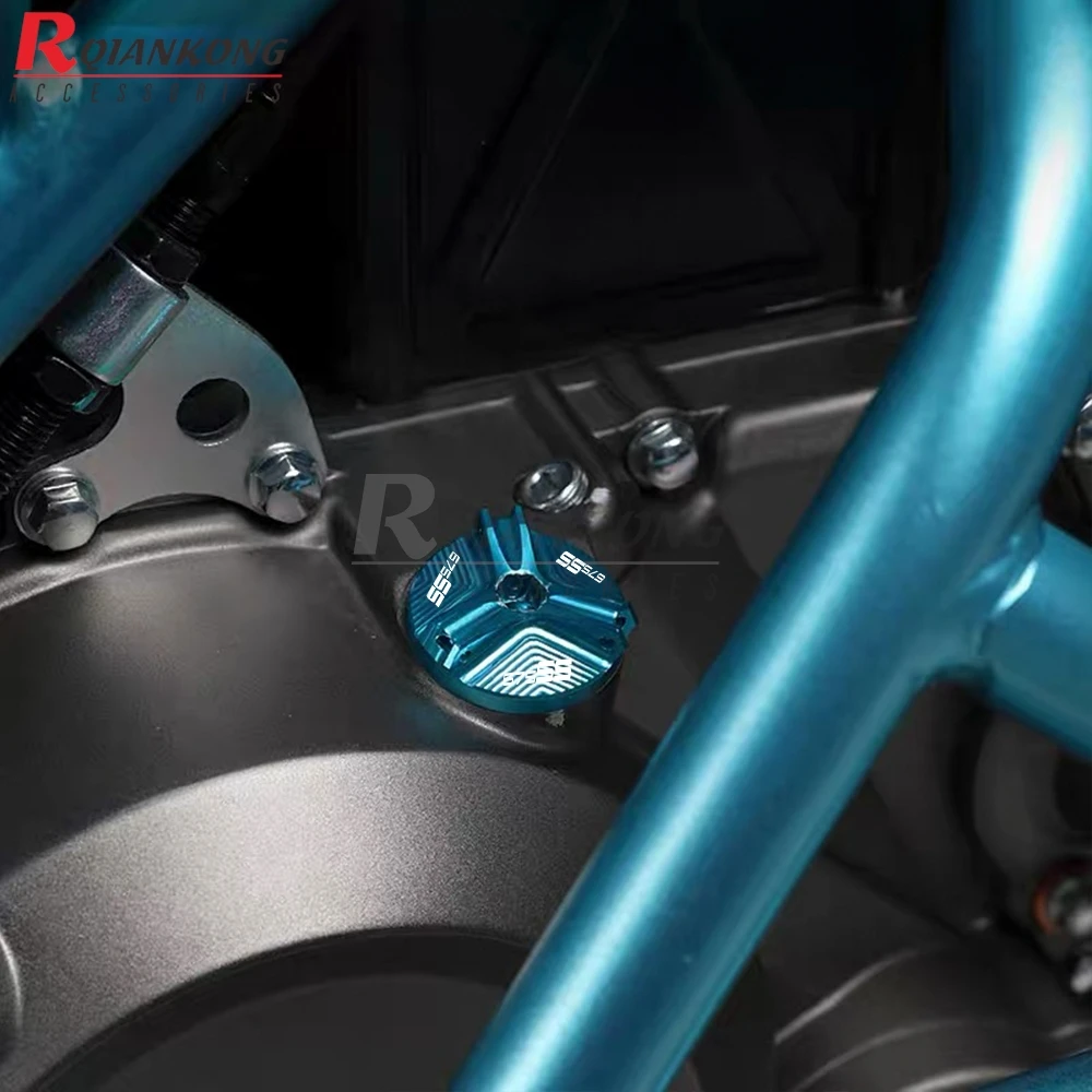 M19 * 2.5 دراجة نارية CNC الألومنيوم ل CFMOTO 675SS 675 SS675 675-SS 2024 2025 2026 كوب فلتر الزيت محرك التوصيل يغطي قبعات