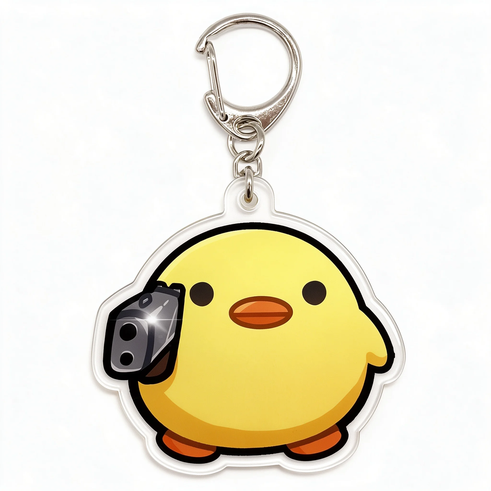 Meme Corgi 6cm Clear Acrylic Keychain Cute Killer Dog Animal Bag Pendant Unique Funny Backpack Charm Key Ring