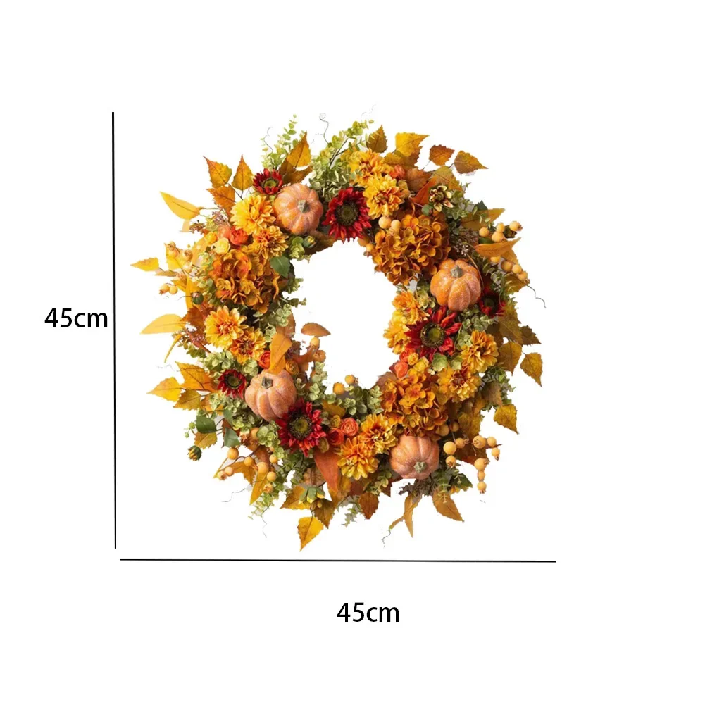 Fall Harvest Pumpkin Wreath 6