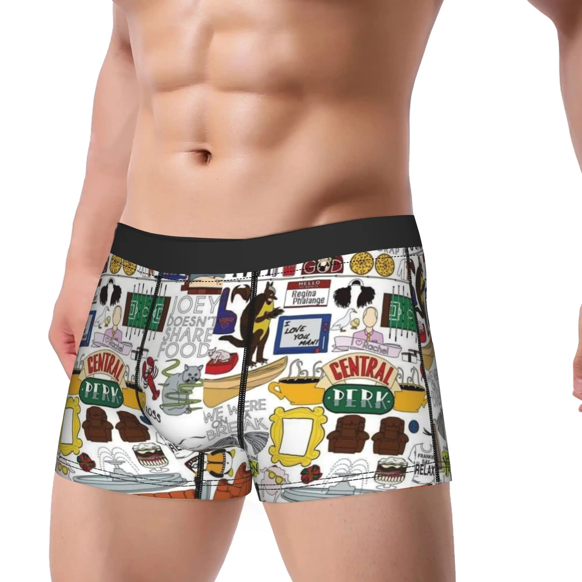Friends- American TV Show Underwear  Design Trunk Hot Sale Male Underpants Classic Boxer Brief Gift Idea