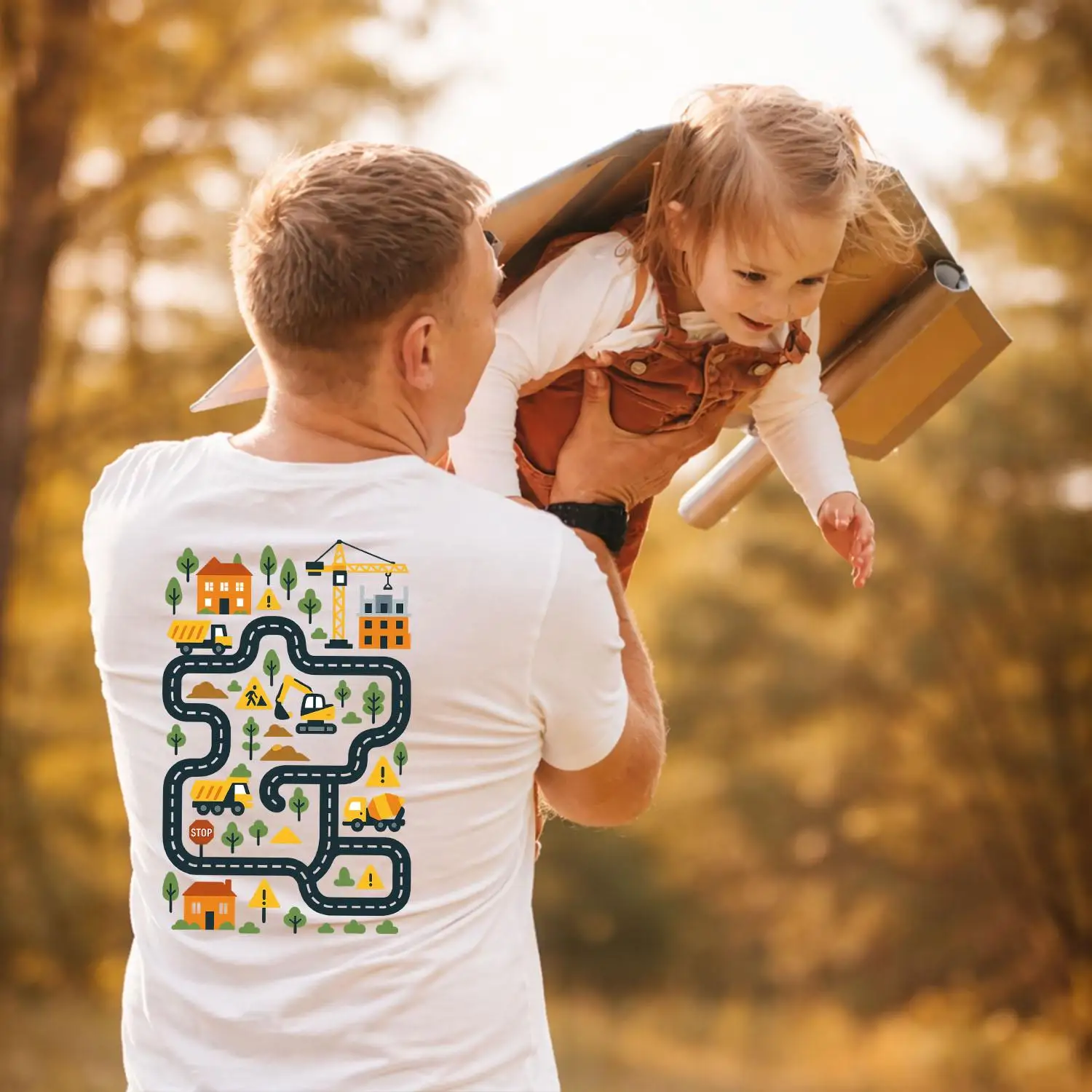 Tired Dads Club Road Construction Shirt, Funny Dad Printed Tee, Road/Car Race Track Tee, Deprived Dad Shirt, Fathers Day Gift,