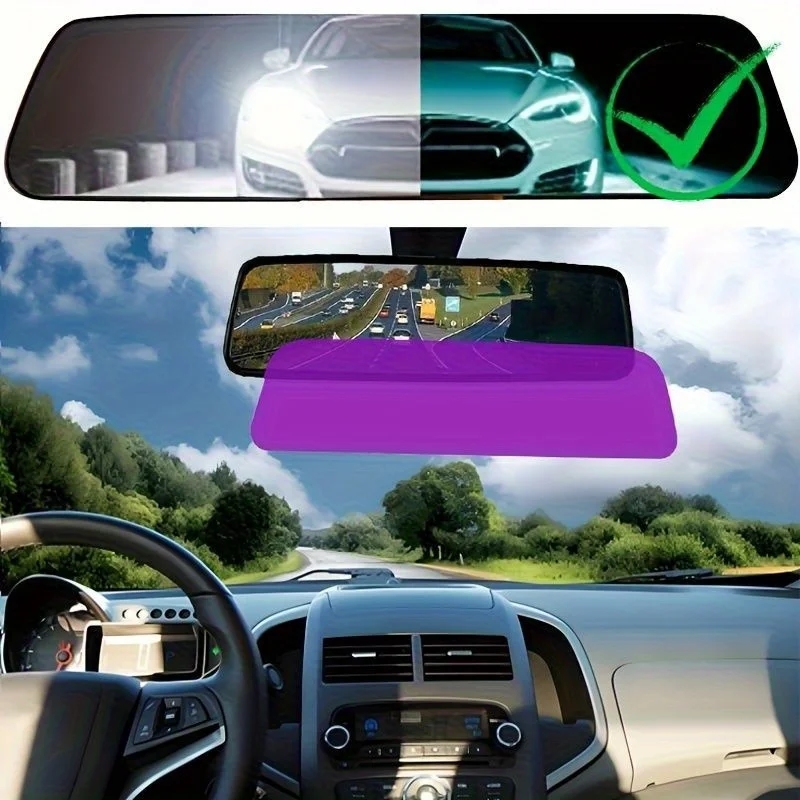 Anti-Glare Car Interior Mirror Film Rearview Mirror Anti Fog Film Auto Night Reversing Glare Protection Sticker Accessories