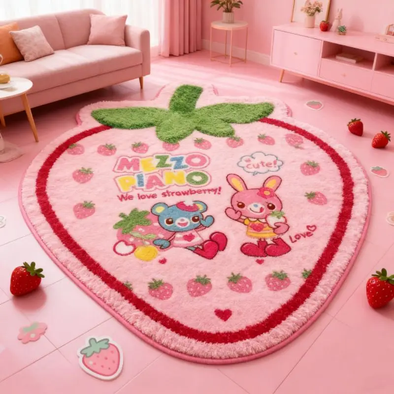Japanese Cartoon Mp Cute Bedside Carpet Floor Mat Plush Stain-resistant Cushion Sofa Coffee Table Carpets for Living Room