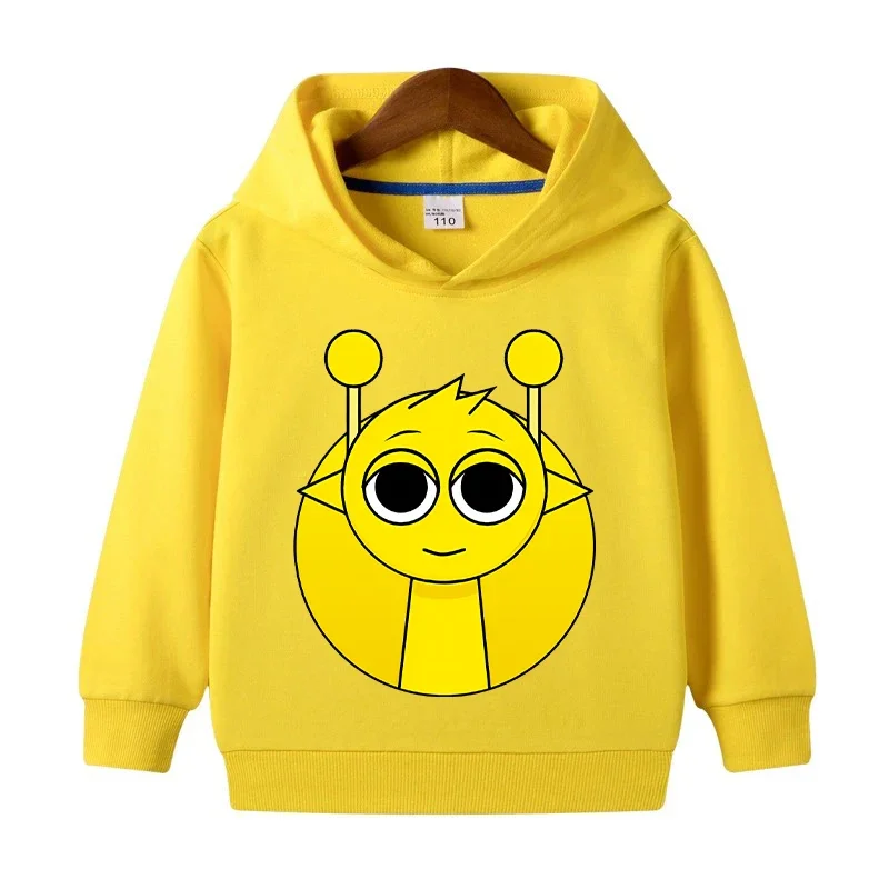 Sprunki Hoodies for Children New Incredibox Anime Action Figures Sweatshirt Kids Spring Autumn Pullover Children Clothes Gift