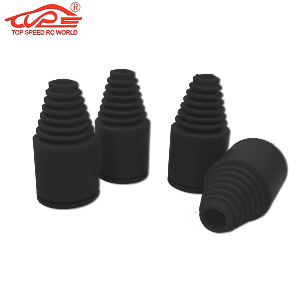 Bota do eixo de gás do carro rc borracha dogbone capa poeira 4 pc/set para 1/5 escala hpi rofun rovan km baja 5b 5t 5sc buggy caminhão peças atualização