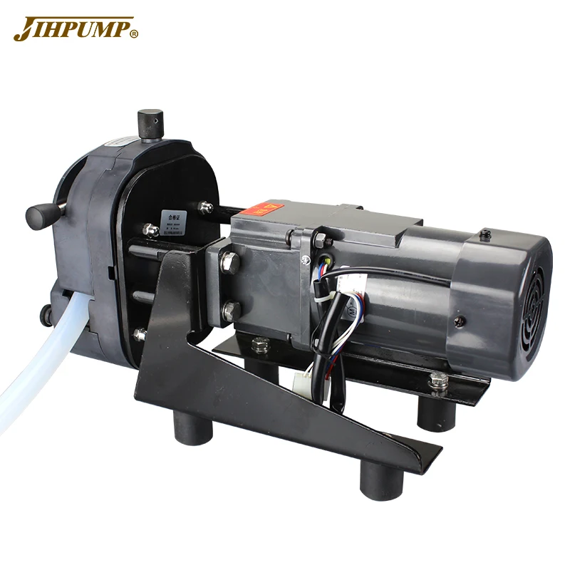 JIHPUMP High Flow Large Flow Volume Rate Small Mini Easy Load Peristaltic Pump Water Liquid Dosing Industrial Hose Pumps