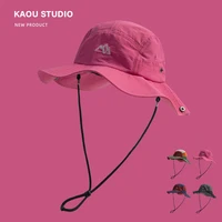 Nuevos sombreros de cubo japoneses a juego de colores para mujer, gorras de verano para exteriores de secado rápido transpirables para montañismo, protección solar para hombre