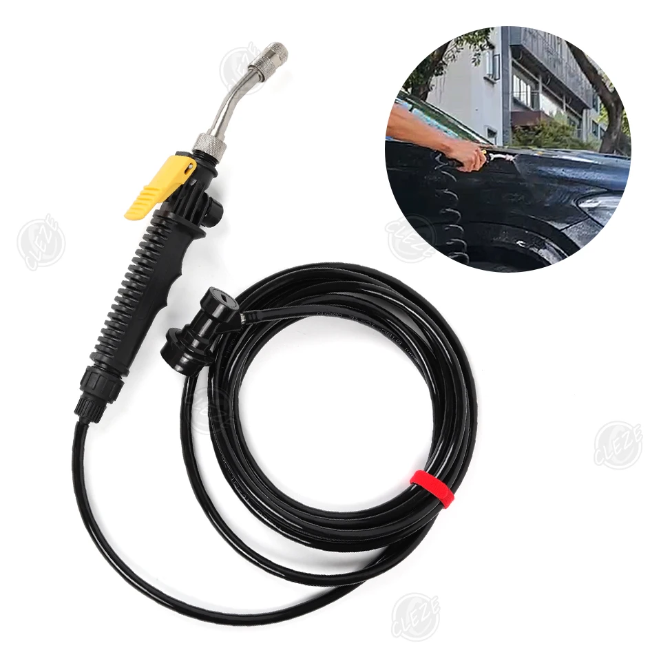 CLEZE Electric Atomizing Spray Gun 70 PSI Pump with 4M Hose Plastic Nozzle for Car Detailing Window Tint PPF Installation