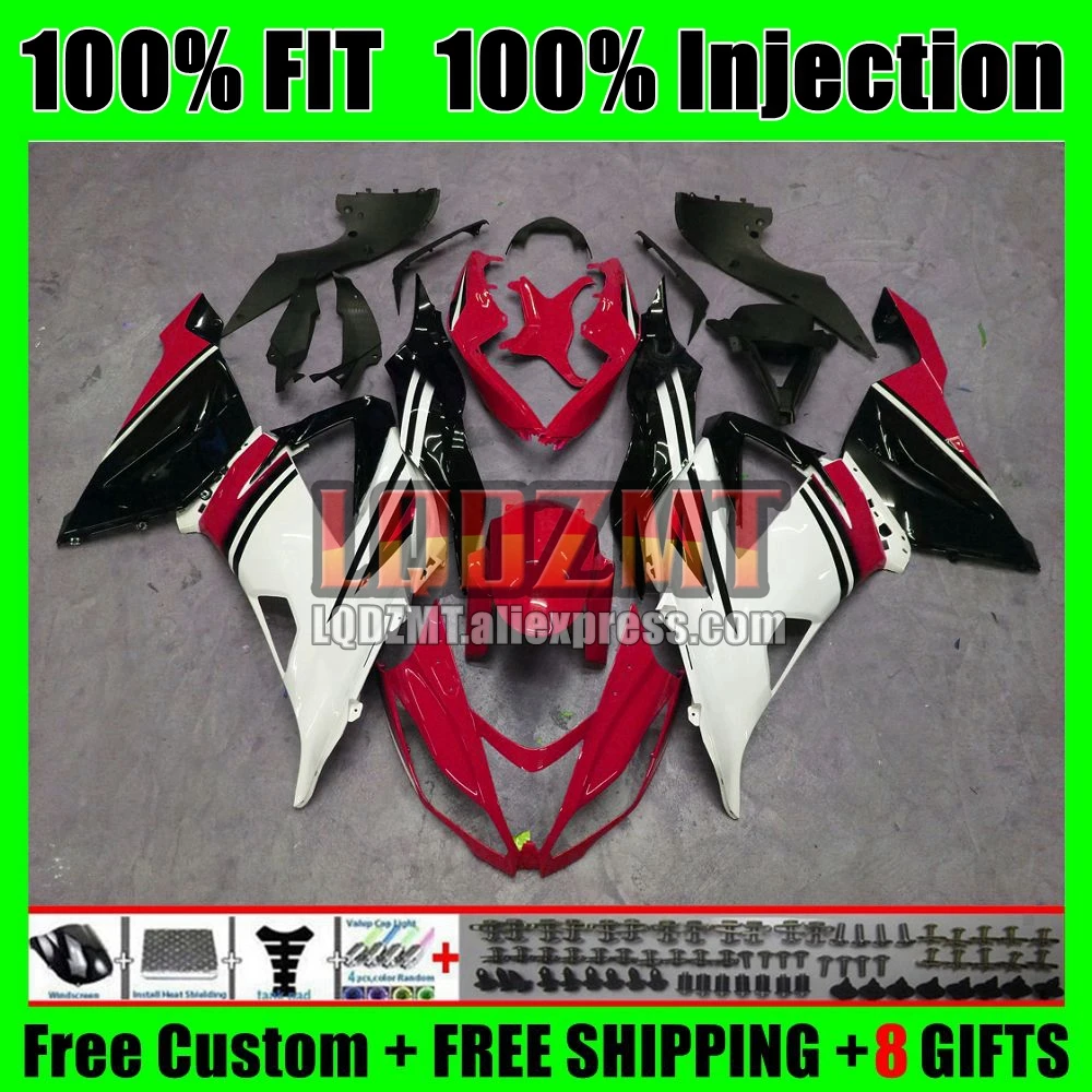 Injection For KAWASAKI NINJA ZX636 ZX600 ZX6R 19 20 21 22 red white 50No.136 ZX 6R 6 R 636 ZX-6R 2019 2020 2021 2022 Fairing ﻿