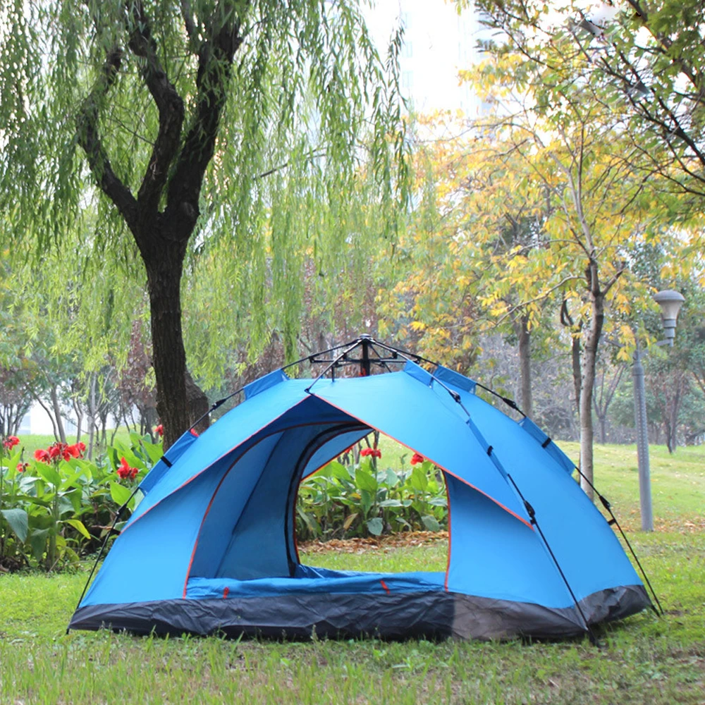 Outdoor Pop Up Tent Water-resistant Portable Instant Camping Tent for 1-2 / 3-4 People Family Tent Camping tent Accessories