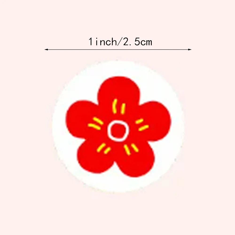 귀여운 꽃 보상 스티커, 어린이 인센티브 스티커, 파티 용품, 교실 학생 교사 보상 선물 스크랩북, 500 개