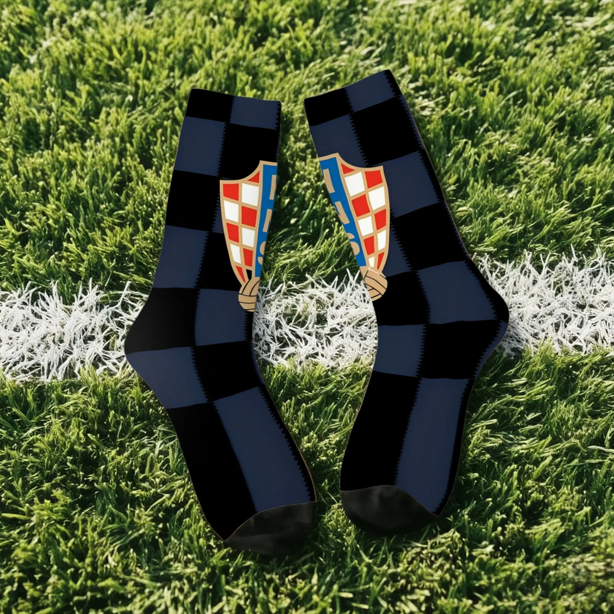 Hip Hop Vintage Croatia Crazy Men's compression Socks Unisex  Street Style Seamless Printed Funny Sock Match Day Essentials