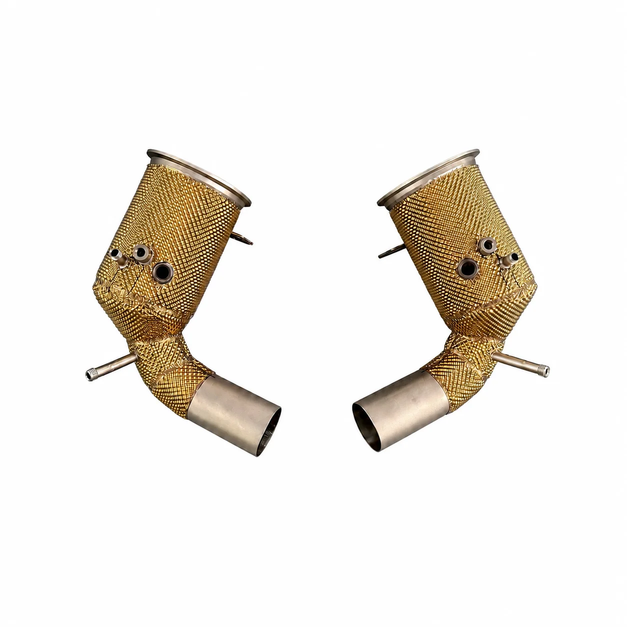 VX for Porsche Porsche 911 992 Carrera / Carrera S / Carrera 4 / Carrera 4S Gold Heat Shield Performance Downpipe