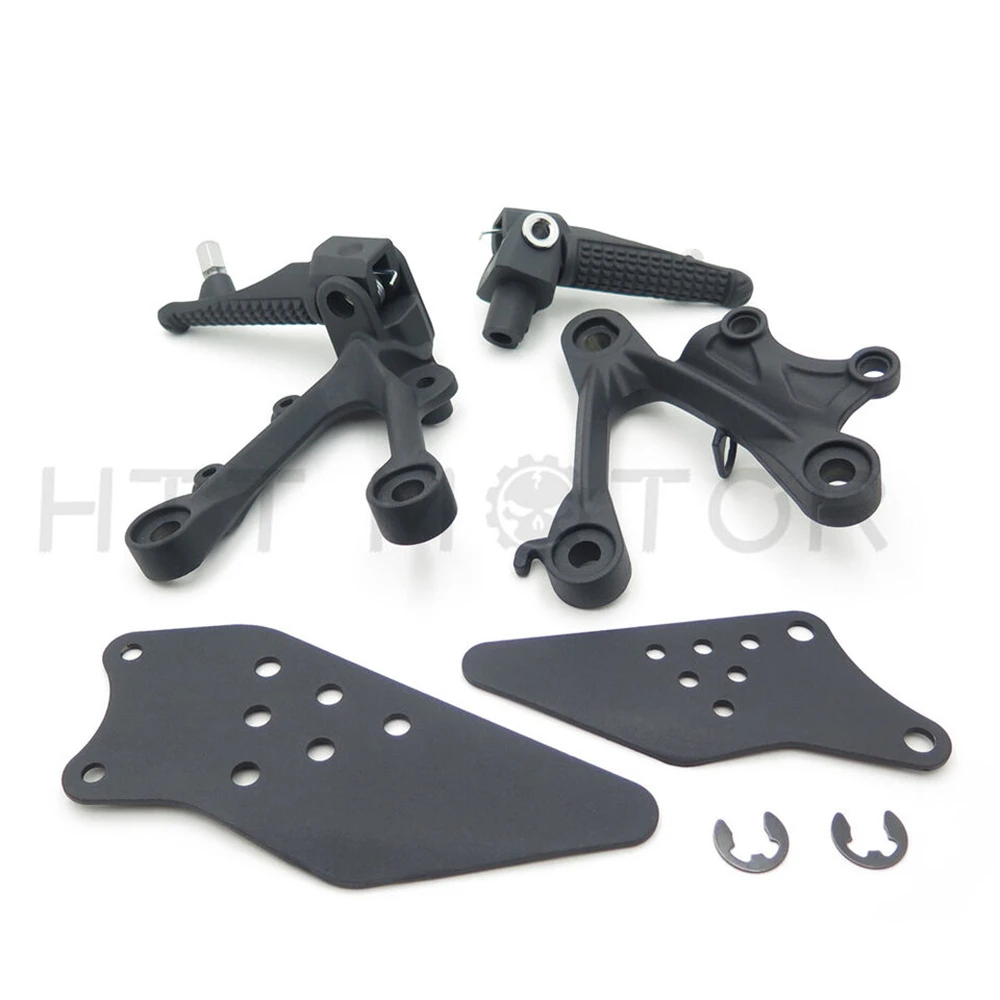 Rider Footrests & Foot Pegs Brackets for Kawasaki Ninja ZX6R 2009 2010 2011 Aftermarket Motorcycle Accessories and Parts Front