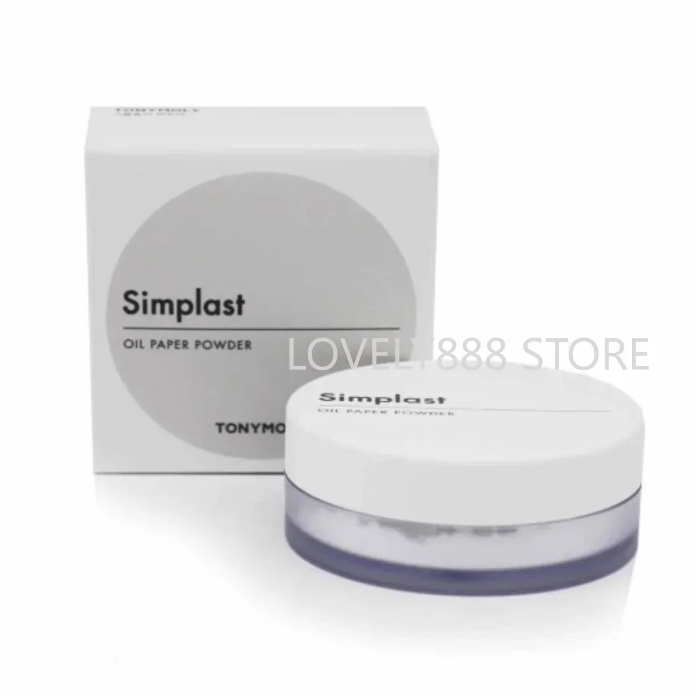 Tonymoly-polvo de papel al óleo de Corea, duradero, resistente al agua, poros invisibles, control de aceite, maquillaje, polvo suelto, cosméticos de maquillaje mate
