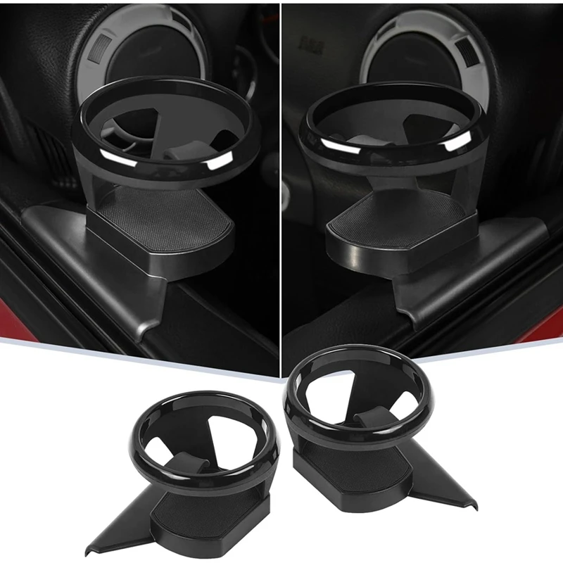 Front Door Cup Holder For Jeep Wrangler JK 2011-2017 Accessories, Side Door Mounted Drink Holders ,Left & Right