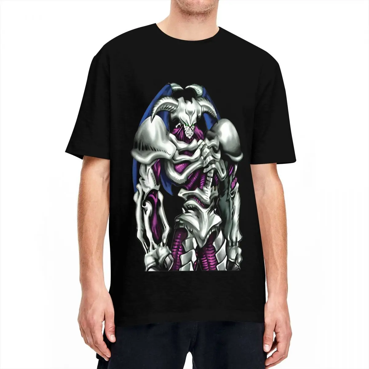 Yu Gi Oh Summoned Skull T-Shirt for Men Women Humor Cotton Tee Shirt Round Neck Short Sleeve T Shirts Plus Size Clothes