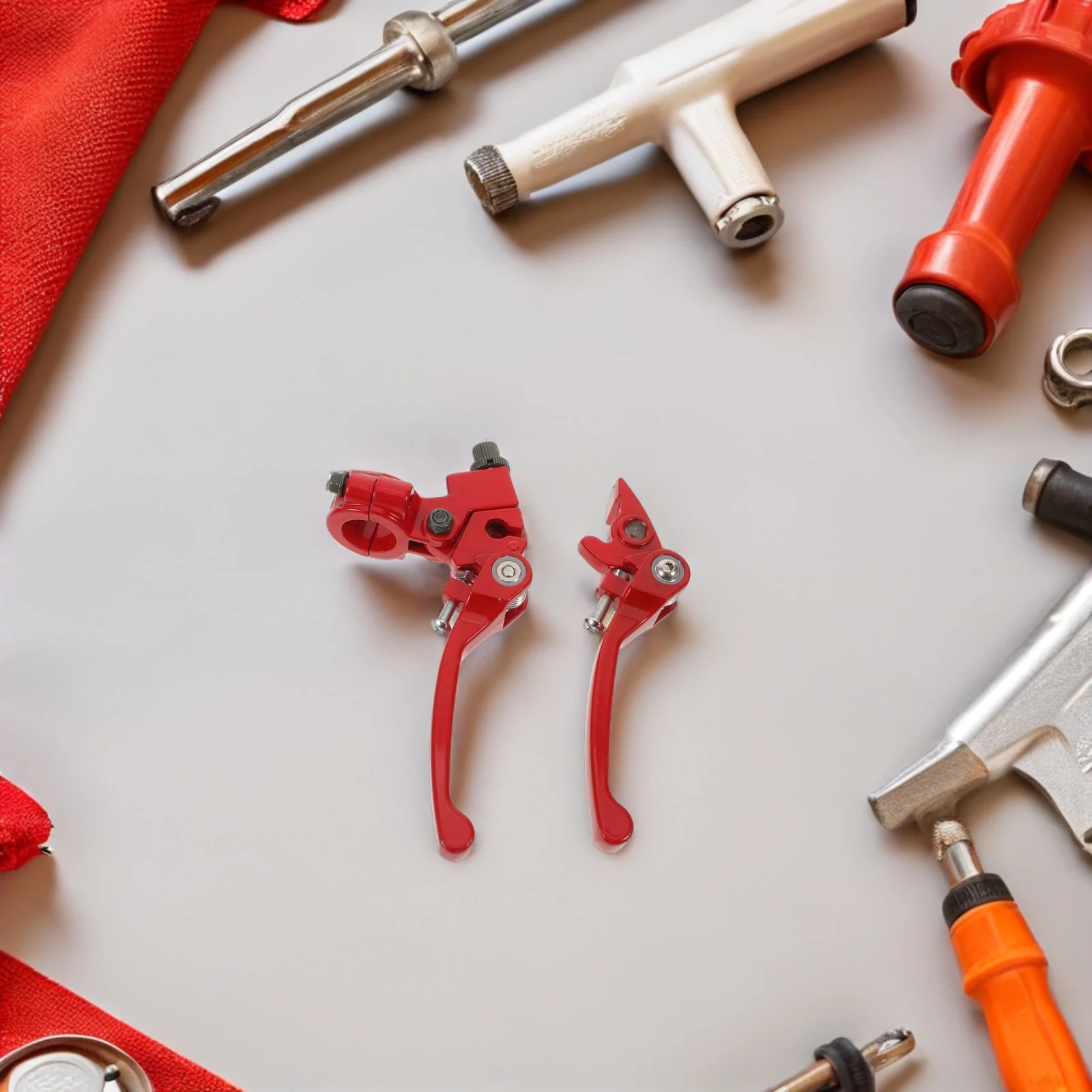 

2pcs Pit Bike Brake Clutch 7/8" 22Mm Off-Road Motorcycle Handlebar Accessories Dirt Bike Handle Lever Spring Loaded Mechanism