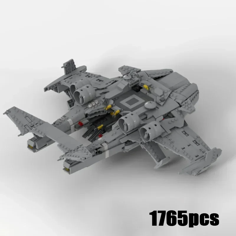 

YcMoc Building Blocks RDA S-76 Seadragon Model Technology Bricks Science Fiction Spaceship DIY Aerocraft Toys For Kids Childre