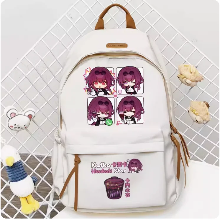 

Anime Honkai: Star Rail Kafka Schoolbag Backpack High-capacity Shoulder Bag Cosplay Student Teenage Gift B036