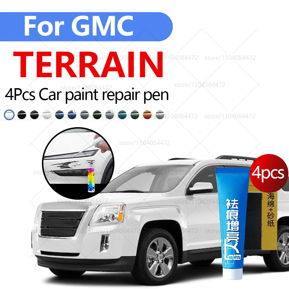 

Ручка для ремонта автомобильной краски для 2010-2025 GMC TERRAIN, черная краска, аксессуары для ремонта царапин, 4 шт., белый ГАЗ, синий GXP Glod GTL, серебристый