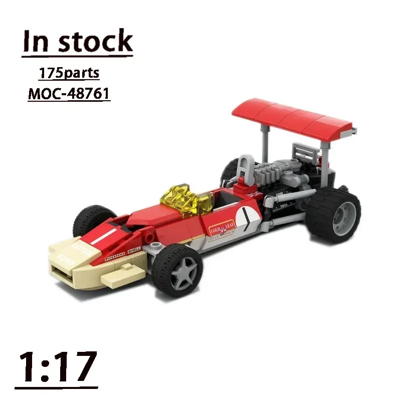 

MOC-48761Lotus 49B - Scale 1:27 Formula Car Assembly Stitching Building Block Model 175 Building Block Parts Kids Toy Gift