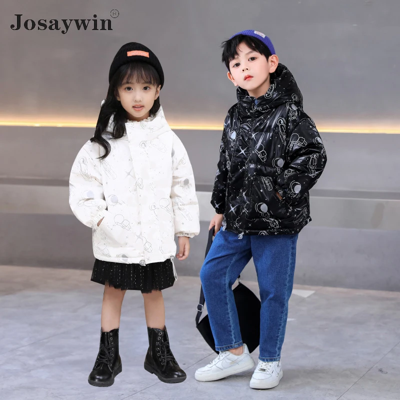 

Winter Down Jacket for Girls Boys Kid Baby Parkas Coat Girl Jacket Hooded Children Clothes for Boys Print Puffer Jacket Coat