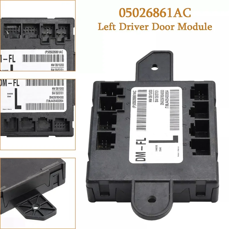 

05026861AC Car Front Left Driver Door Module For Dodge Chrysler 2007-2020