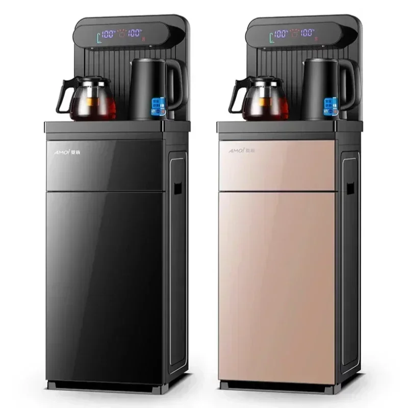 

Вертикальная новая машина для чайного бара, новый стиль, офис, бытовой интеллектуальный диспенсер для воды с нижним ведром, автоматический для горячей воды