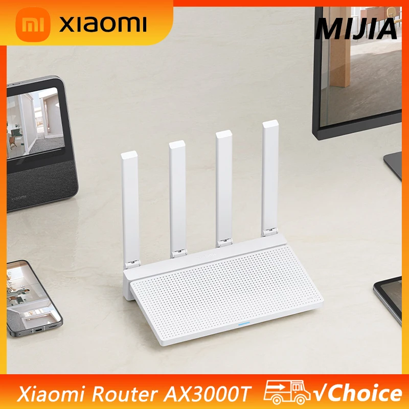NEW Original Xiaomi AX3000T Router 5GHz 160MHz Broadband 1.3GHz Processor High Speed NFC Connection For Home Office Games CN