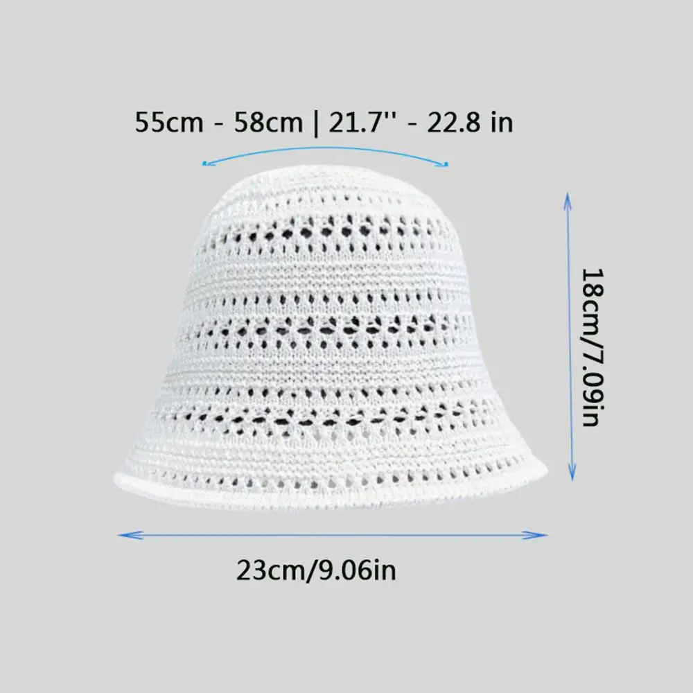 フィッシャーマンズハット レディース クロシェ サンハット 夏 ニット ホロー ペーパーストロー バケットハット アウトドア カジュアル パナマハット 女性用 シェードキャップ