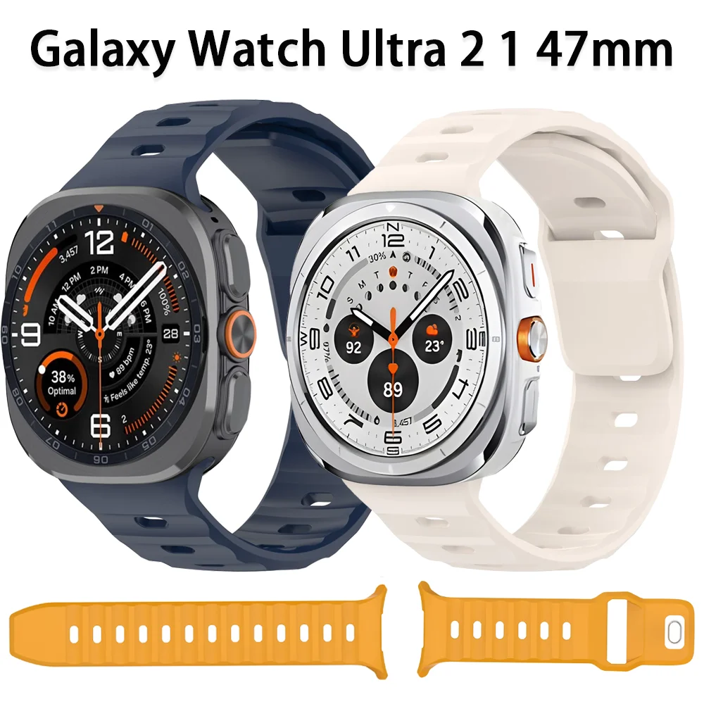 Silicone Band for Samsung Galaxy Watch Ultra 2 1 47mm Sport Comfortable Wristband Samsung Galaxy Watch Ultra 2025 47mm Bracelet