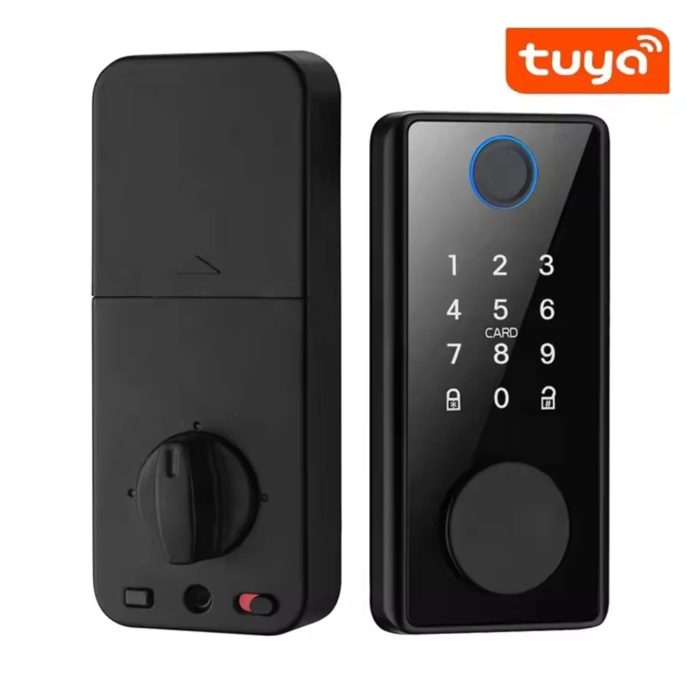 Smart Door Lock for the Front Door TUYA APP Fingerprint Electronic Deadlock Smart Door Lock