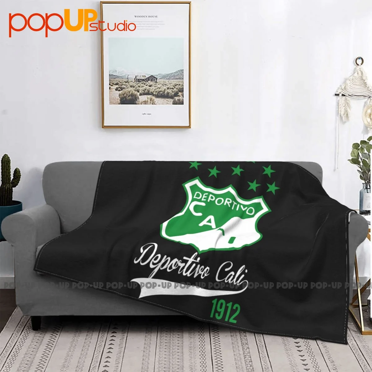 Deportivo Cali De Colombia Futbol Soccer Blanket Soft Flannel Four Seasons Cover Blanket Sleeping Sheets