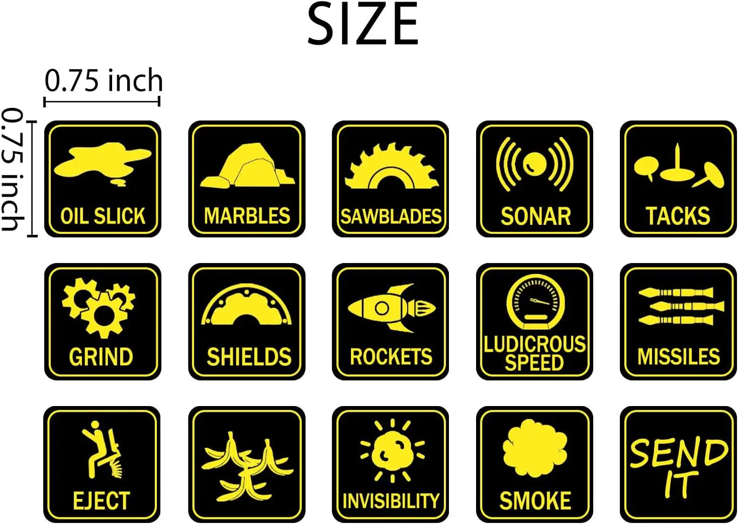 Car Unused Button Stickers Control Dash Button Stickers Interior Dash Rocker Console Switch Decals 15 Designs 30Pcs