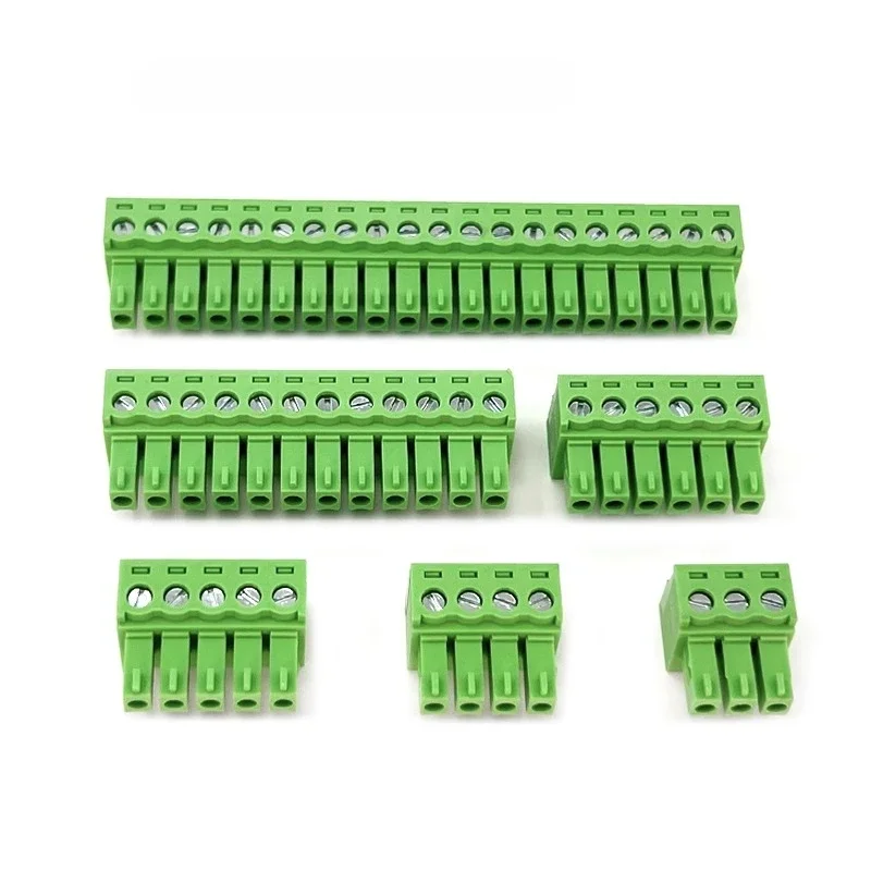 1Set 15EDG 3.5MM 3.81MM PCB Screw Terminal Block Connector PLUG PIN HEADER SOCKET 2/3/4/5/6/7/8/9/10/12P 3.5/3.81 KF2EDGK