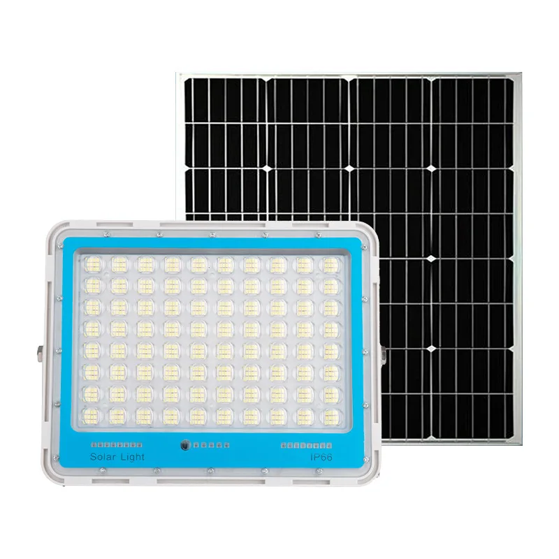 Solar Flood Light Outdoor IP66 Waterproof Garden LED Refletor With Remote Control Spotlight Emergency Lighting Patio Wall Light