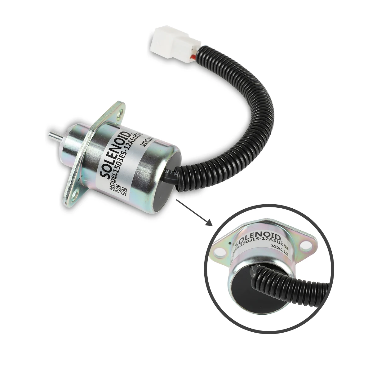 1503ES-12A5UC5S 17454-60010 SA-4569-T 16616-60010 17594-60014 الوقود اغلاق الملف اللولبي 12 فولت ل Kubota D905 حفارة وقف الملف اللولبي